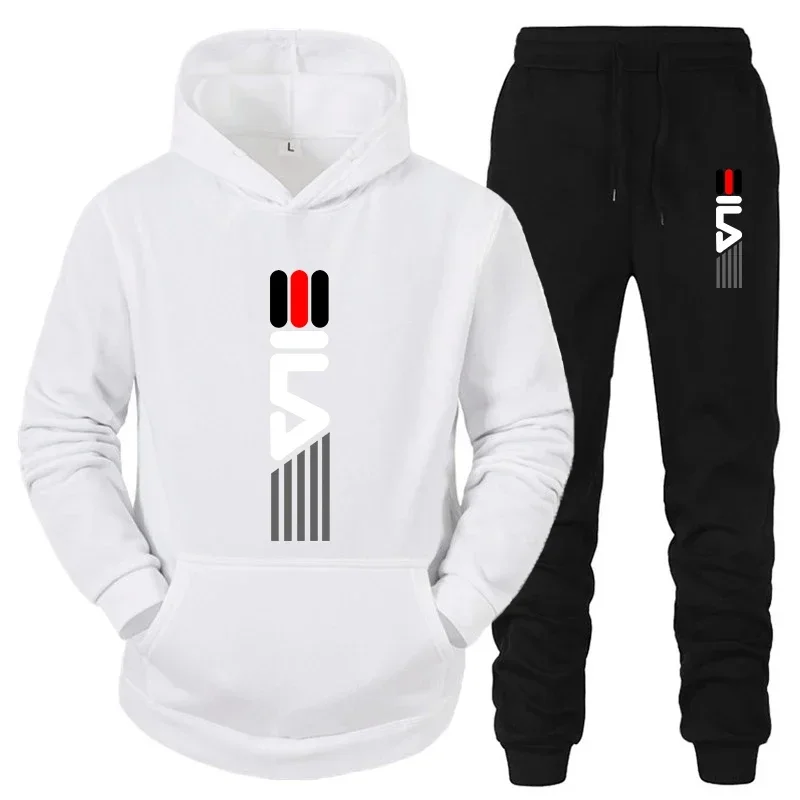 Streetwear Hoodie - Herren Trainingsanzug Kapuzenpullover+Jogginghose 2-teiliges Set Sportanzug
