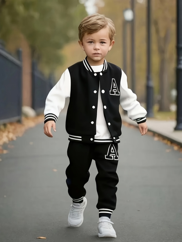 Varsity Jacket Letterman - Zweiteiliges Set aus Varsity-Jacke und Jogginghose