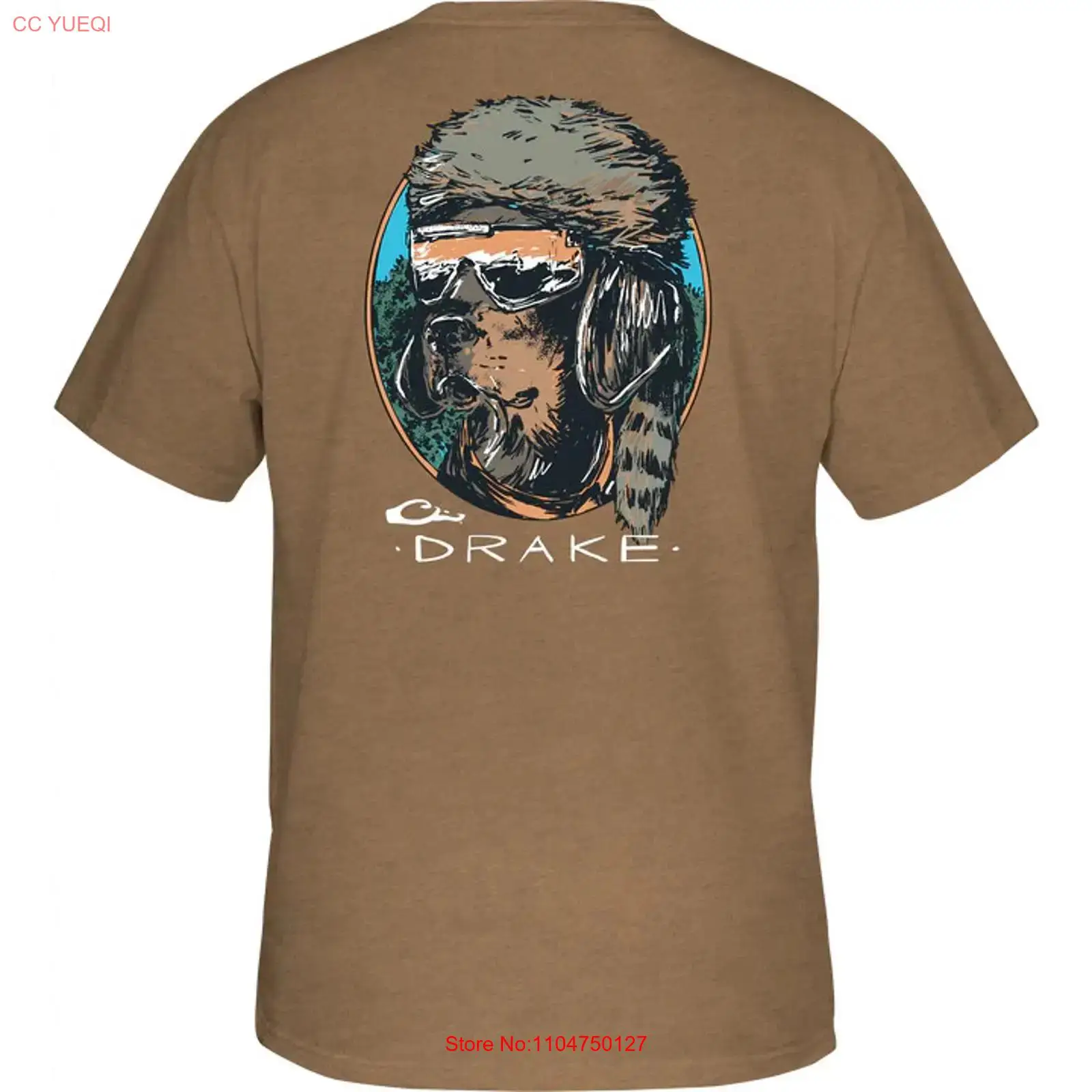 Men Fashion Kids - Drake Waterfowl Kinder- und Jugend-T-Shirt, Pop-Art-Coonskin-Cap-Design,