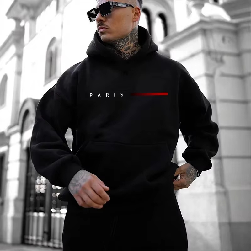 Men'S Fashion Paris 2025 - Nachhaltiges Material Paris Hoodies für Herren,