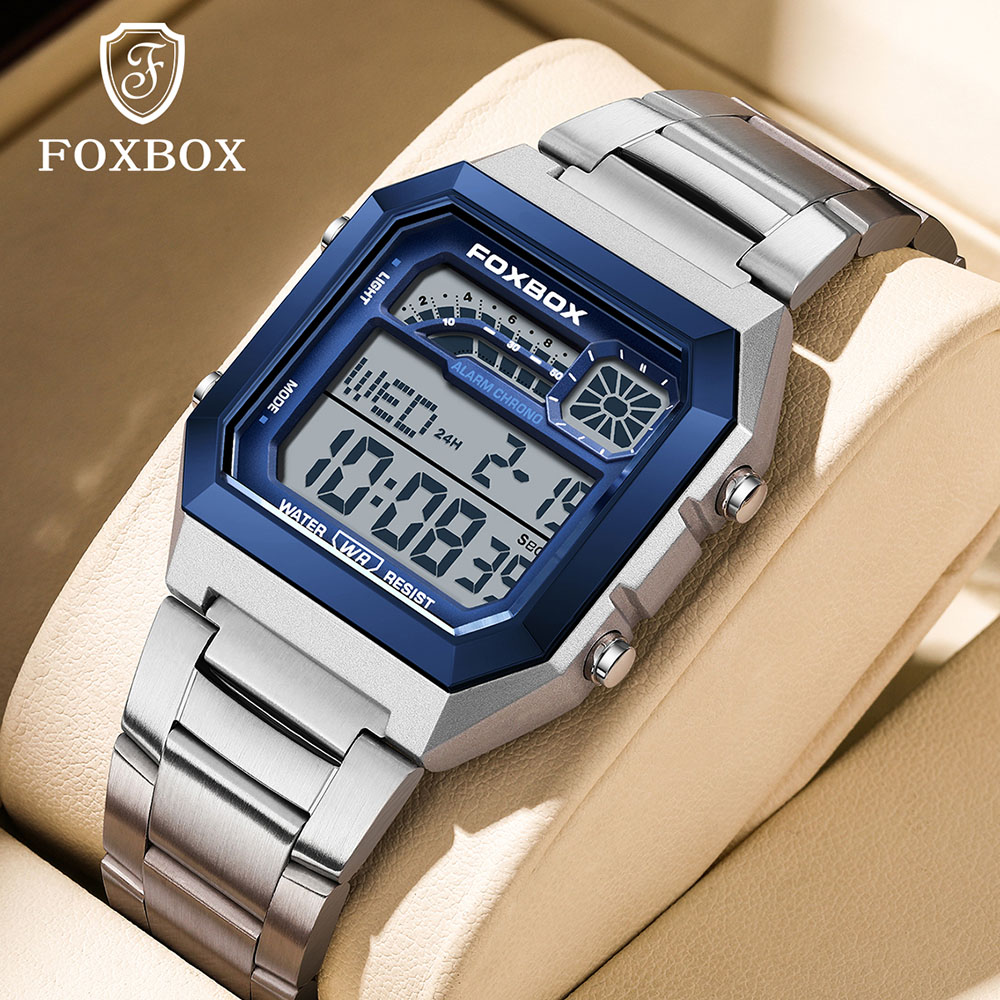 Men'S Fashion Week 2026 - 2026 LIGE LED Herrenuhr Luxus Stahl