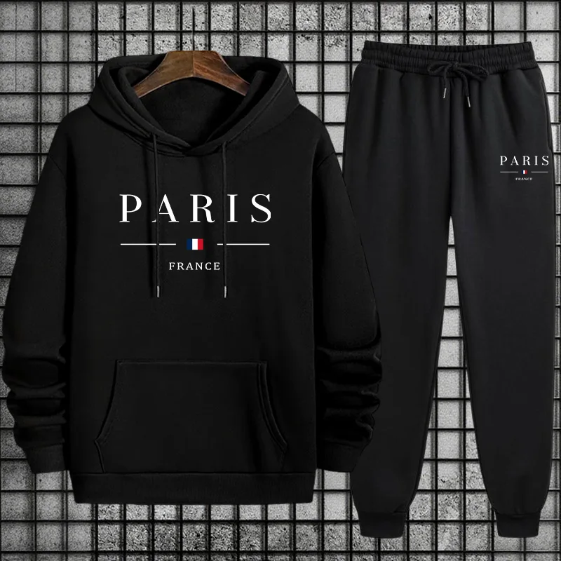 Men'S Fashion Paris 2025 - Herbst-Winter-Herren-Street-Style-Trainingsanzug 2025, neueste Pariser Mode, übergroßer