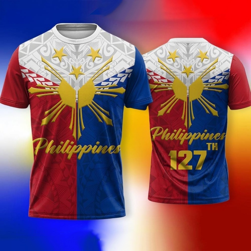 Men'S Fashion Philippines - 3D-gedrucktes T-Shirt zum philippinischen Unabhängigkeitstag für