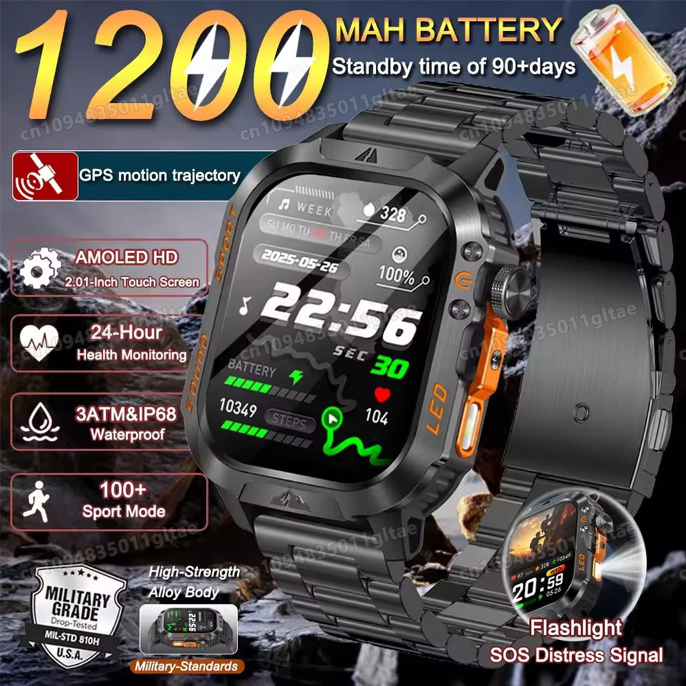 Men'S Fashion Week 2026 - 2026 Neue Militärische Smartwatch für Herren
