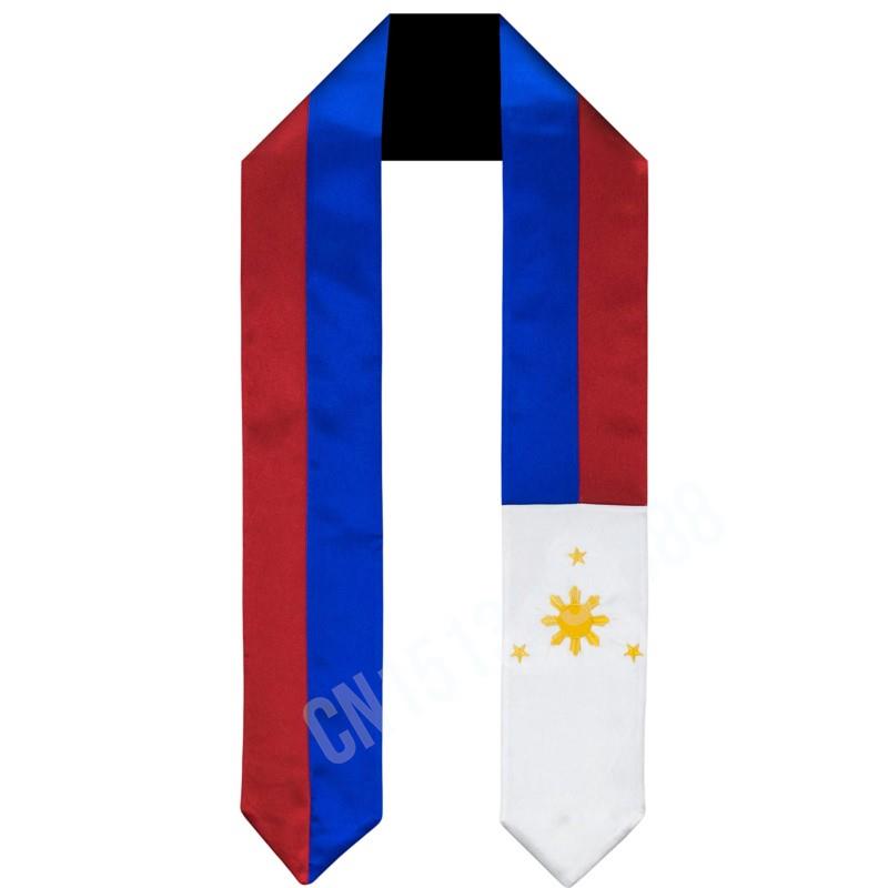 Men'S Fashion Philippines - Philippinen-Flagge, Schal, Oberteil, Aufdruck, Abschlussschärpe, Stola,