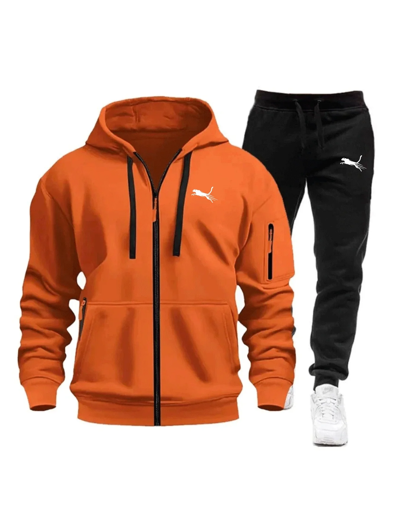 Streetwear Hoodie - Herren Freizeit-Sweatshirt-Anzug Täglicher Reißverschluss-Hoodie Hochwertige 2026