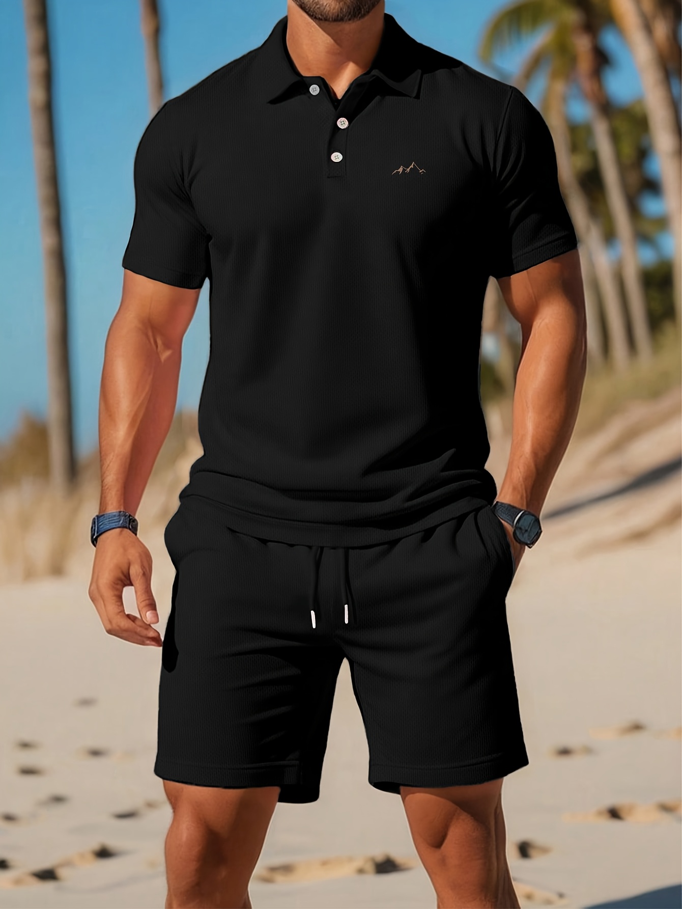 Men'S Fashion Polo - 2026 Sommer Herren-Polo-Set - 3D-Druck-Muster -