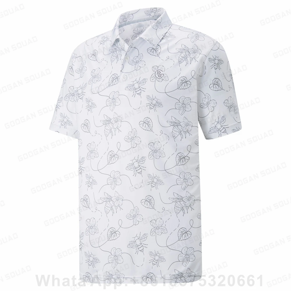 Men'S Fashion Golf Clothing - Herren Polo-Shirt Übergröße Kurzarm Poloshirt Angeln