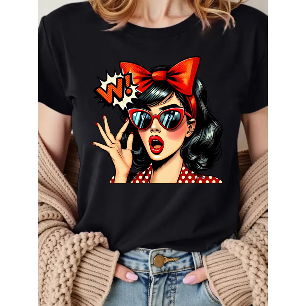 Retro Pop-Art Damen T-Shirt mi – Mens Fashion In The 50S Bewertung und Preis