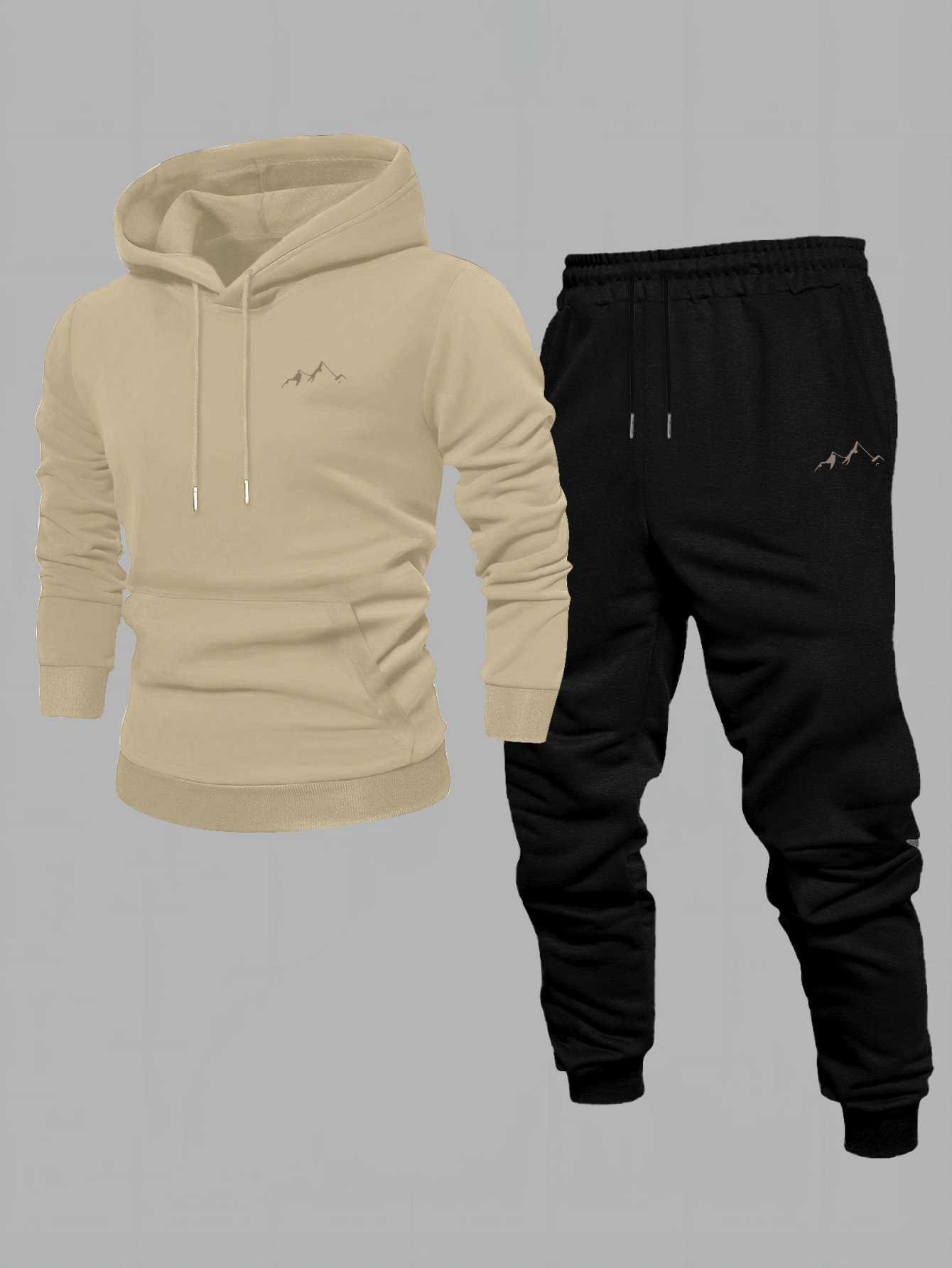 Herren 2-Teiliger Trainingsanz – Streetwear Hoodie Bewertung und Preis