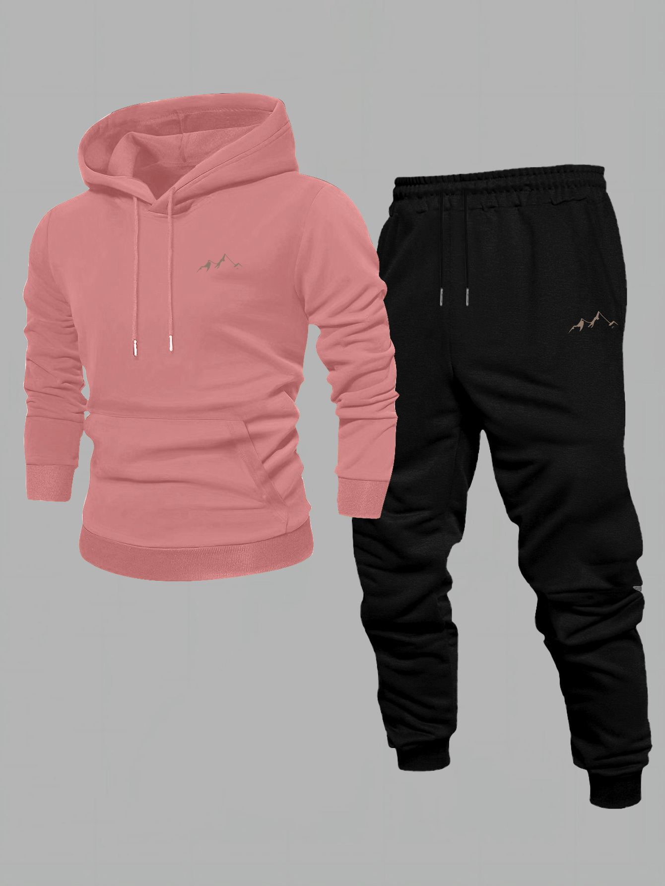 Herren 2-Teiliger Trainingsanz – Streetwear Hoodie Bewertung und Preis