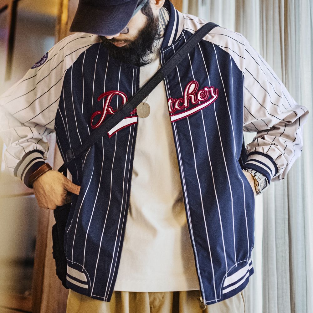 Maden Amerikanische Retro Gest – Varsity Jacket Letterman Bewertung und Preis