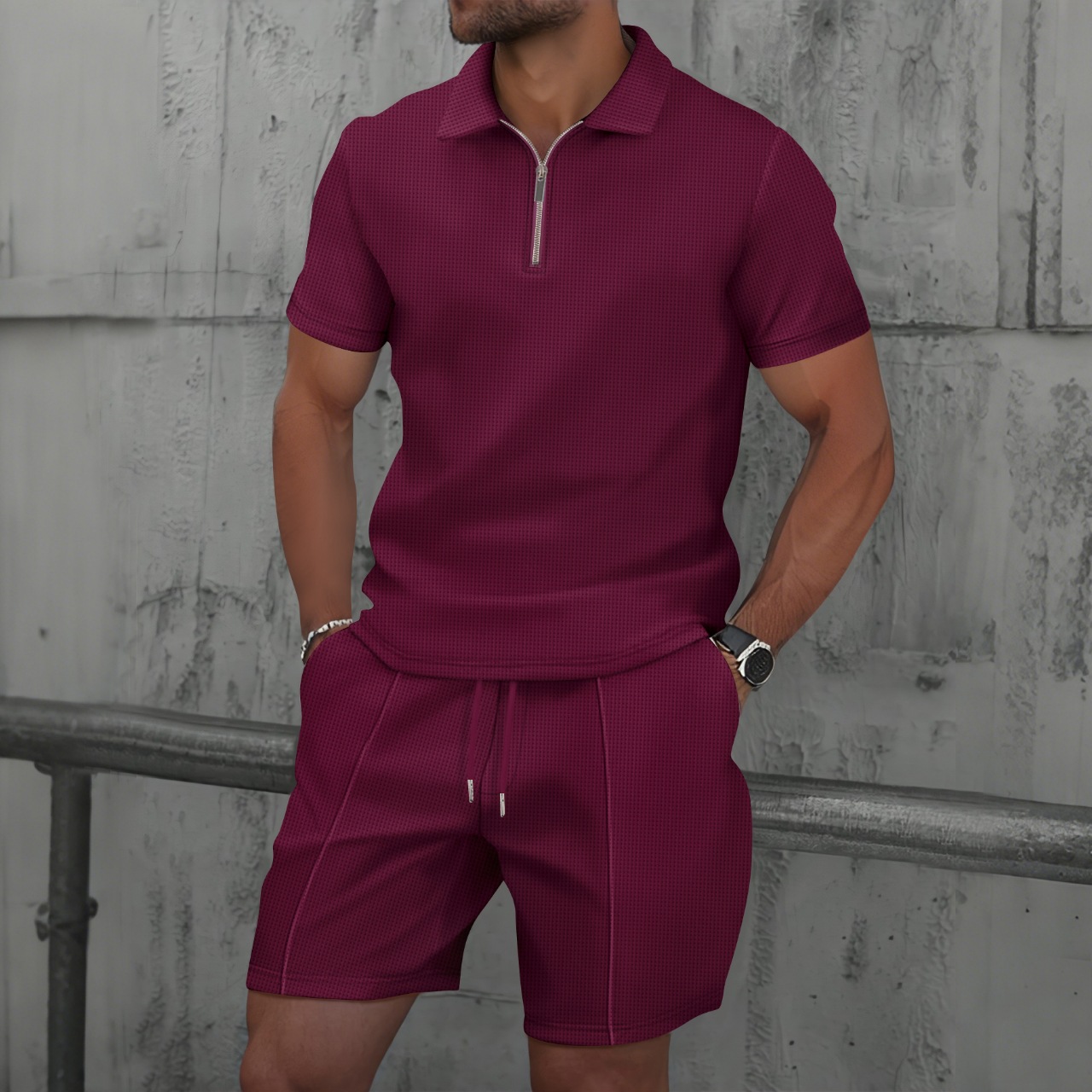 Herren Waffel-Schnelltrocknung – Men'S Fashion Polo Bewertung und Preis