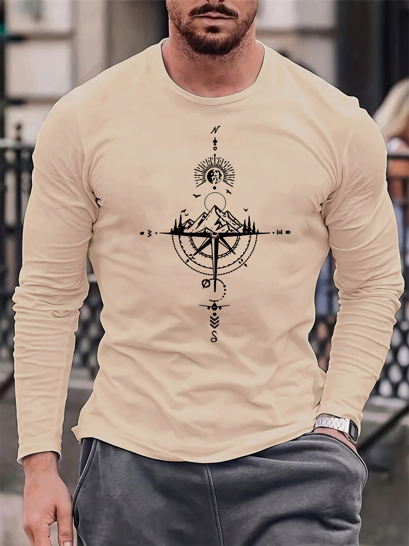 100 % reine Baumwolle, langärm – Men'S Fashion T Shirts Bewertung und Preis