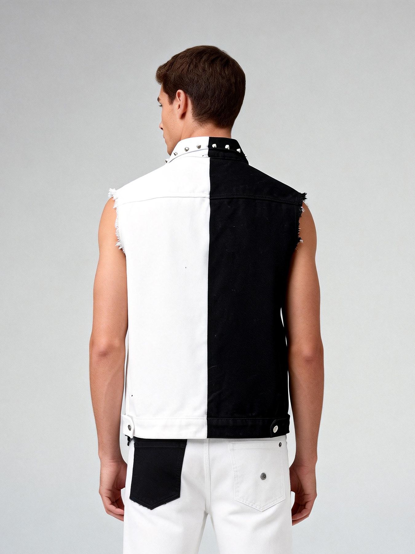 Herren-Jeansweste im Punk-Stil – Men'S Fashion Vest With Jeans Bewertung und Preis