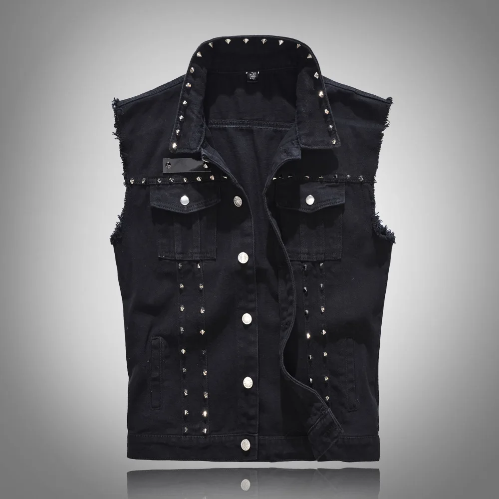 2026 Frühjahrsmode Herren Niet – Men'S Fashion Vest With Jeans Bewertung und Preis