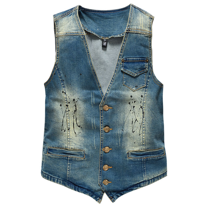 Frühling Herbst Neue Mode männ – Men'S Fashion Vest With Jeans Bewertung und Preis