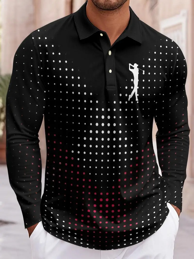 Modisches Geometrisches Muster – Men'S Fashion Golf Clothing Bewertung und Preis