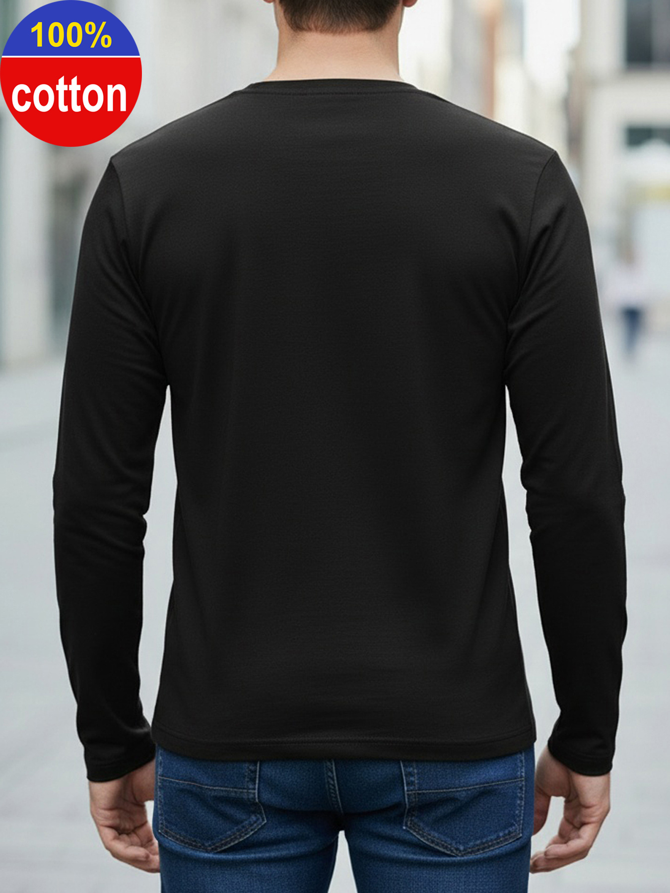 100 % reine Baumwolle, langärm – Men'S Fashion T Shirts Bewertung und Preis