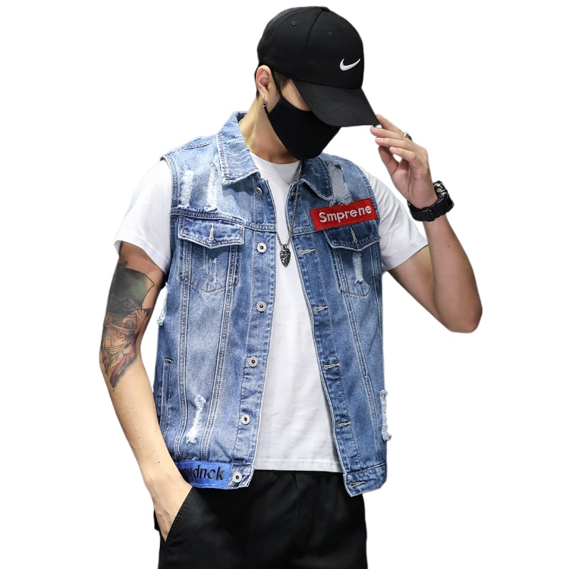 Neue Mode Männer Blau Denim We – Men'S Fashion Vest With Jeans Bewertung und Preis