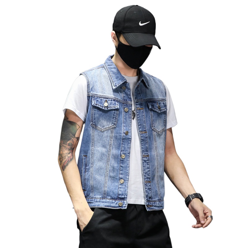 Neue Mode Männer Blau Denim We – Men'S Fashion Vest With Jeans Bewertung und Preis