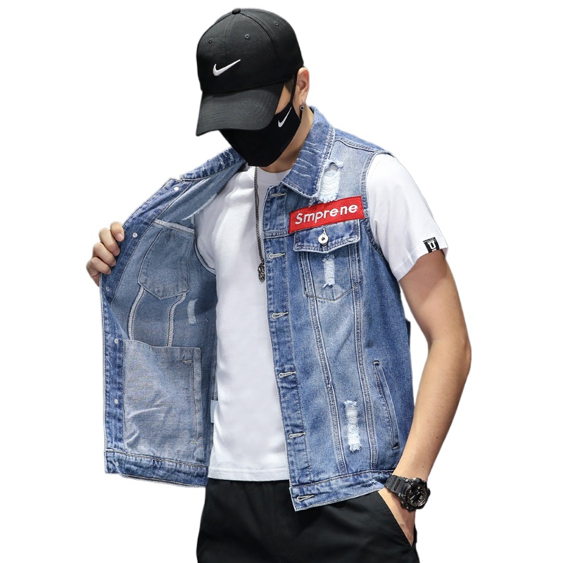 Neue Mode Männer Blau Denim We – Men'S Fashion Vest With Jeans Bewertung und Preis