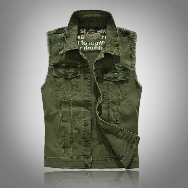 Männer Slim Denim Westen Jacke – Men'S Fashion Vest With Jeans Bewertung und Preis
