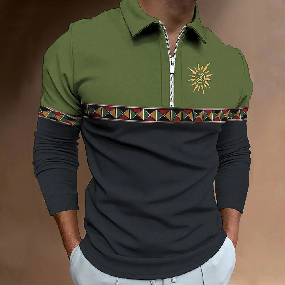 Herren Poloshirts Retro Color  – Men'S Fashion Golf Clothing Bewertung und Preis