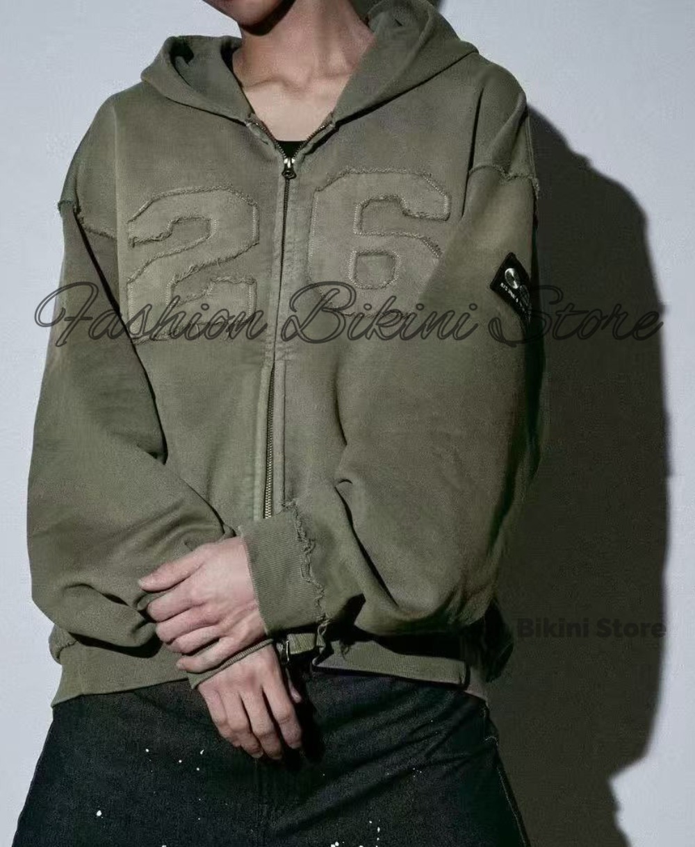 NEUER gewaschener grauer Retro – Streetwear Hoodie Bewertung und Preis