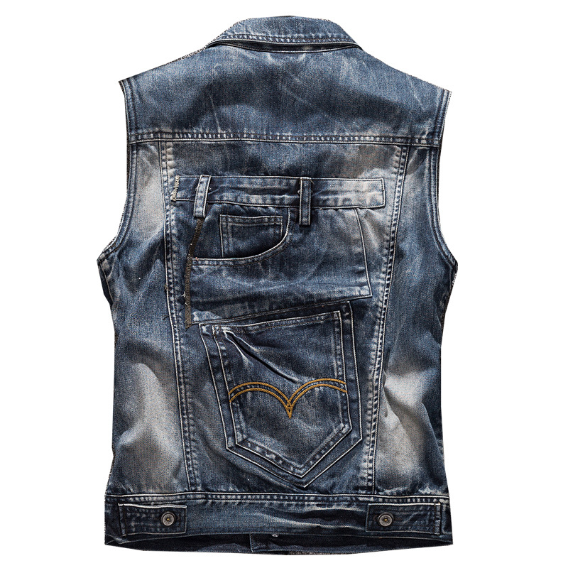 Modische Jeans-Weste Motorrad- – Men'S Fashion Vest With Jeans Bewertung und Preis
