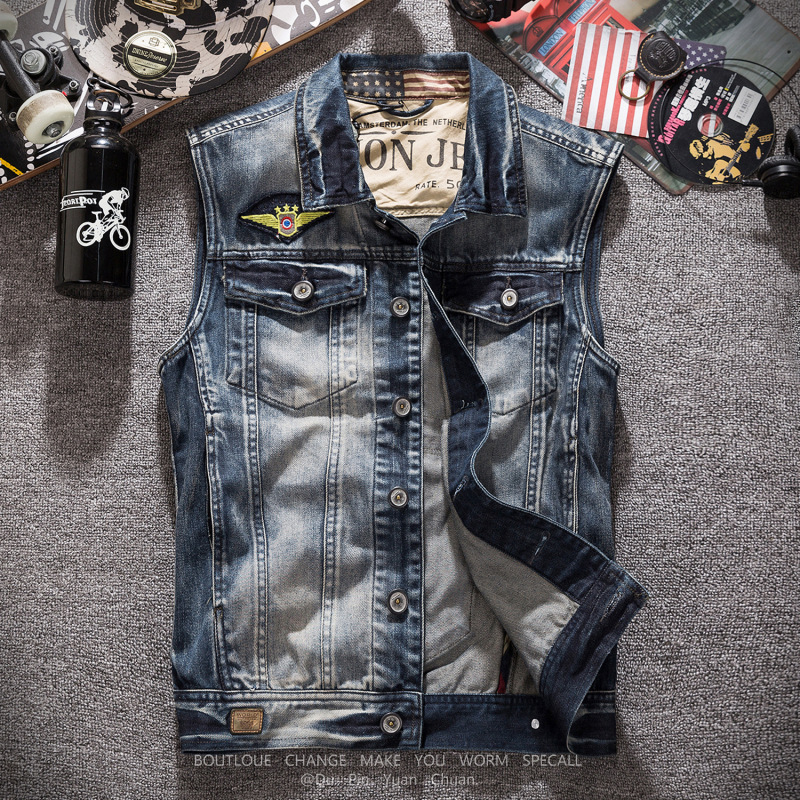 Neue Modische Herren Retro Gra – Men'S Fashion Vest With Jeans Bewertung und Preis