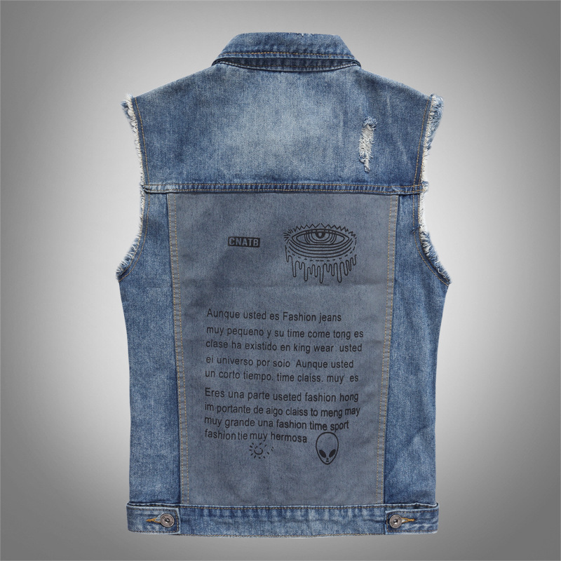 Neue Modische Herren Blaue Läs – Men'S Fashion Vest With Jeans Bewertung und Preis