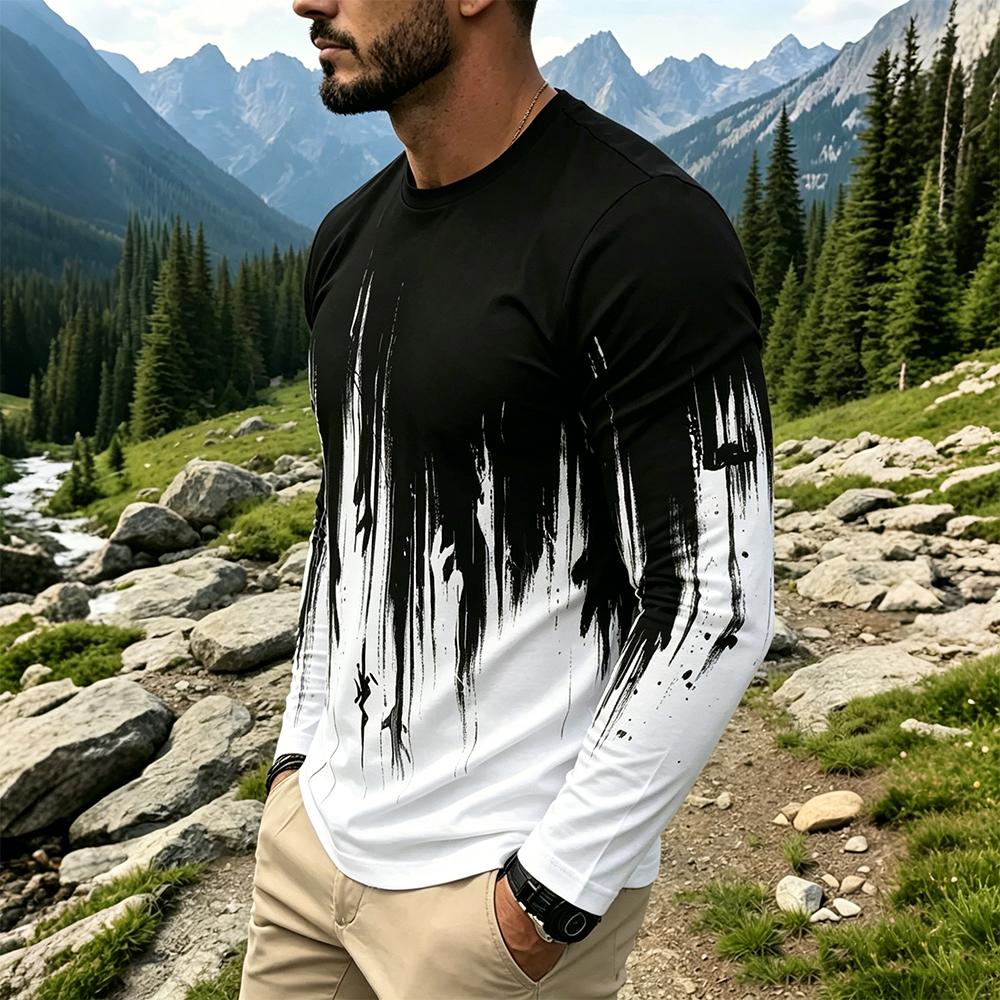 Herren Gradient Ink Splash Lan – Men'S Fashion T Shirts Bewertung und Preis