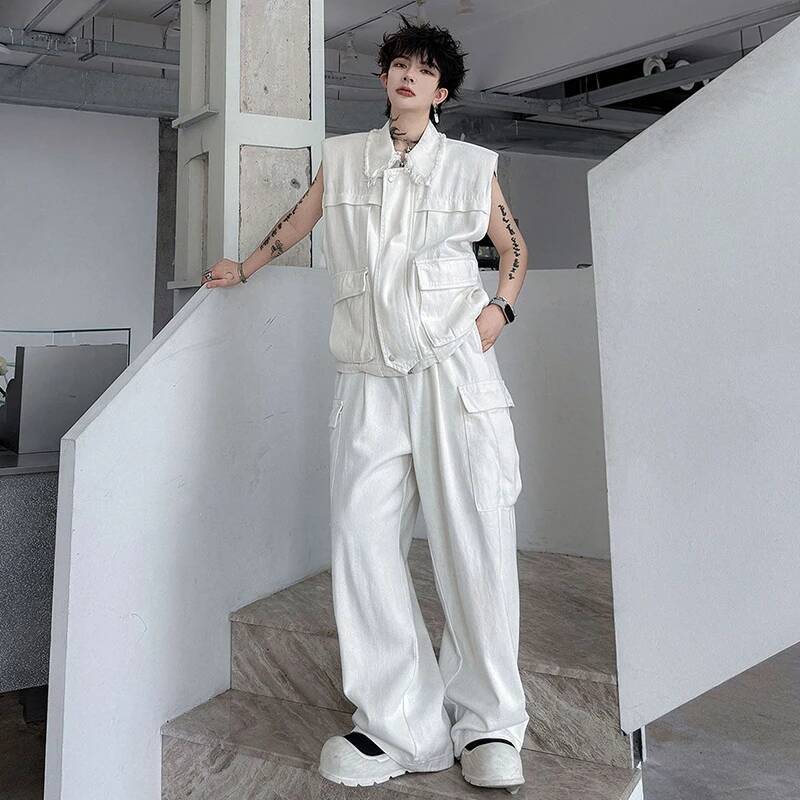 LUZHEN 2026 Sommer Einfarbige  – Men'S Fashion Vest With Jeans Bewertung und Preis