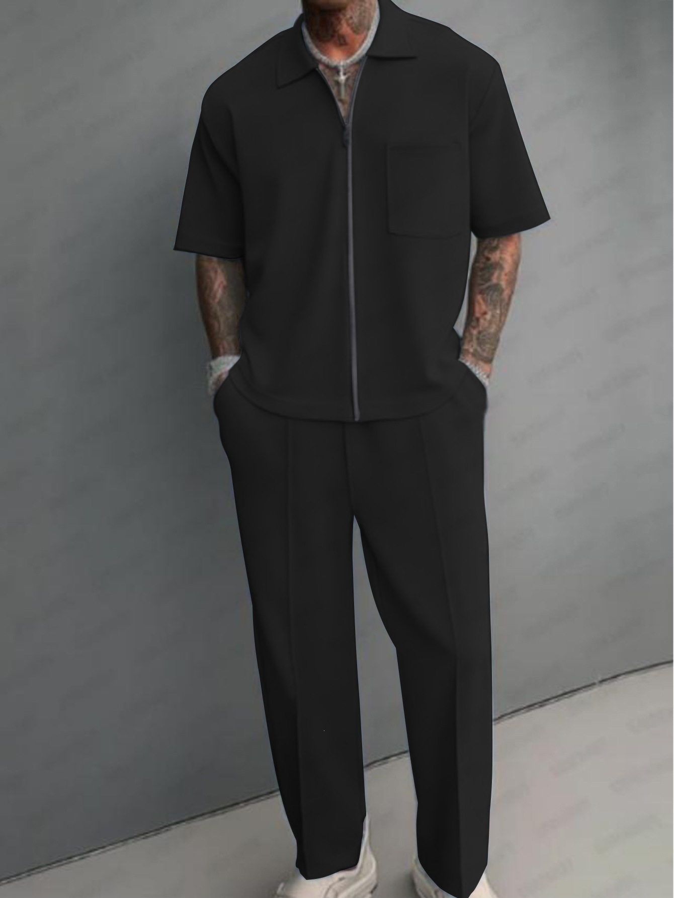 Herren 2-Teiliges Outfit Halb- – Men'S Fashion Polo Bewertung und Preis